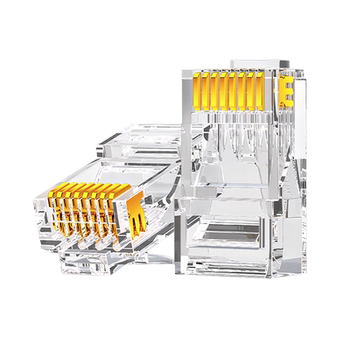 Category 6e crystal head category 7 10g shielding gold plating