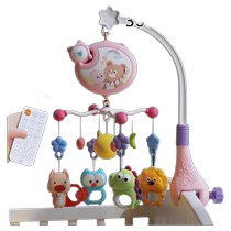 Newborn bedside music bed bell baby hanging toy 3-6-12 months rotating trailer rattle soothing early education
