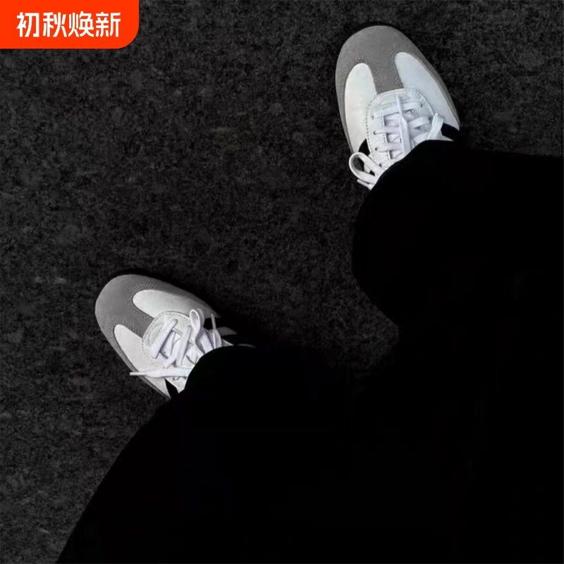 Retro Classic Samba Og Men's and Women's Sports Casual Sneakers, Samba Training Shoes, Couple's White Shoes, T-Toe Shoes