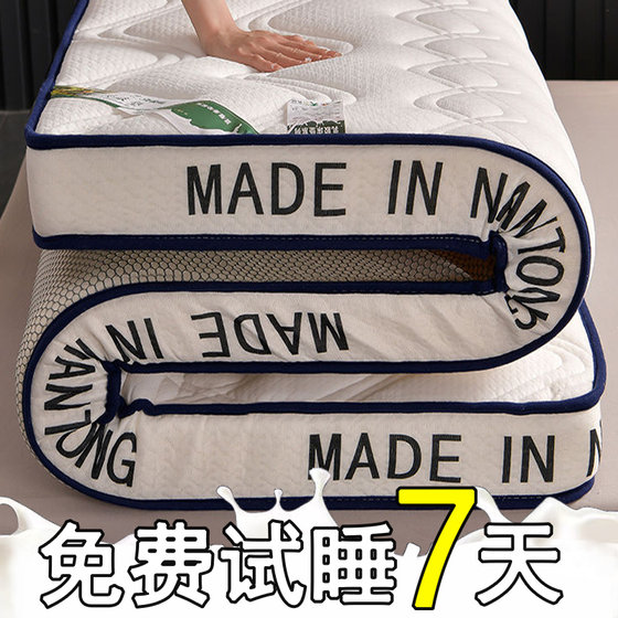Thickened mattress home double latex layer sleeping pad student dormitory single double quilt foldable floor sponge pad