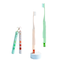 Folding toothbrush travel portable mini toothbrush soft-bristled toothbrush adult orthodontic toothbrush correction teeth cleaning