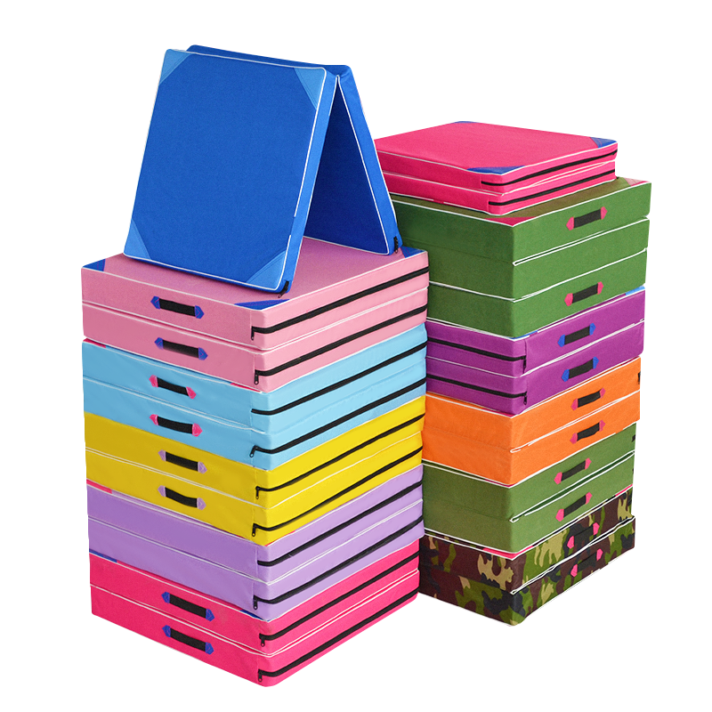 空翻体育垫子折叠加厚跳高海绵垫跆拳道垫攀岩训练舞蹈体操防护垫