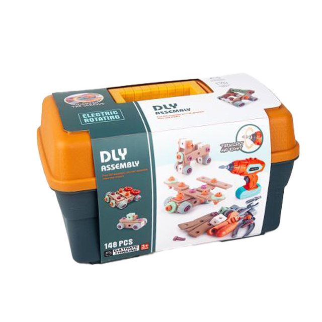 Ruihe children's educational screw tool box boy and girl electric drill assembly toy baby DIY assembly