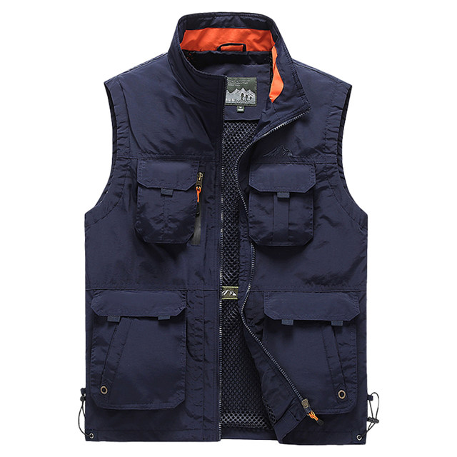 ເສື້ອກັນ ໜາວ ກາງແຈ້ງສໍາລັບຜູ້ຊາຍໃນພາກຮຽນ spring ແລະດູໃບໄມ້ລົ່ນ vest ບາງ waistcoat summer ການຫາປາກາງແຈ້ງ vest jacket ຊ່າງຖ່າຍຮູບ