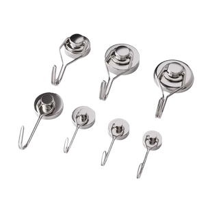 强力磁铁挂钩免打孔可旋转粘钩墙壁浴室厨房门后无痕磁吸承重钩