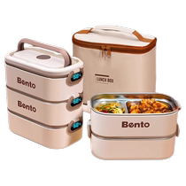 Insulated lunch box for office workers and primary school students microwaveable and heated with lunch bucket summer lunch box multi-layered lunch box