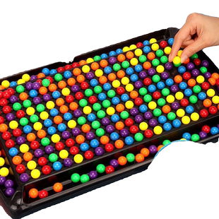 消消乐益智玩具彩虹球珠子棋盘亲子互动游戏对对碰儿童双人对战