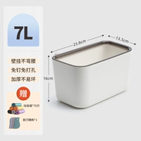 Серый 7L-5 рулонный мусорный мешок+кухонный скребок