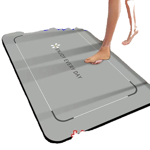 浴室卫生间吸水地垫门口硅藻泥家用防滑脚垫子厕所地毯速干耐脏