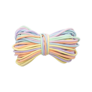 头绳diy材料散装高弹力2mm粗彩色皮筋手工自制儿童成人发圈