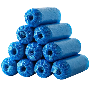 鞋套一次性室内家用加厚防水耐磨防滑机房学生塑料脚套雨天特厚