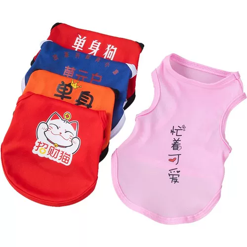 Одежда для щенка в летнем тонкая кошка Тедди Бибел Белит Лето маленькие щенки питомца милый