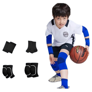 儿童护膝运动防摔护肘打篮球专用膝盖护具女童夏季男套装专业骑行