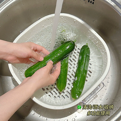 Двойная слоя слива для мытья корзины.