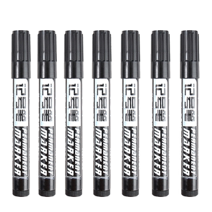 大头记号笔笔工地专用防水防油不掉色黑色油性单头大号速干粗笔墨水标签笔粗头大头特大号记好号笔大容量加墨