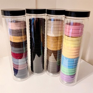 Seamless hair rope 20 pieces canned hair rope hair ties for women, children's baby high elastic ponytail rubber bands