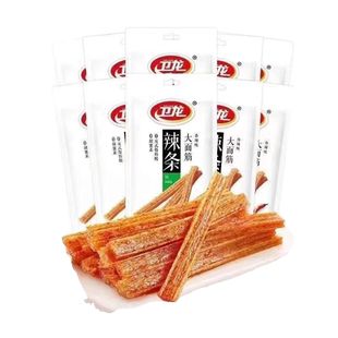 卫龙65g大面筋麻辣条解馋小零食小吃怀旧经典香辣辣味麻辣棒榴莲