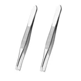 Щипцы для бровей из нержавеющей стали, мужской пинцет