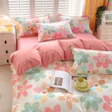 Хлопковый комплект, пододеяльник, простыня для школьников, 4 предмета, увеличенная толщина, 3 предмета, постельные принадлежности