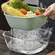 ວັດສະດຸອາຫານຊັ້ນໃນເຮືອນຄົວ sink drain basket 8 double-layer basket basket filter water washing fruit basin fruit plate