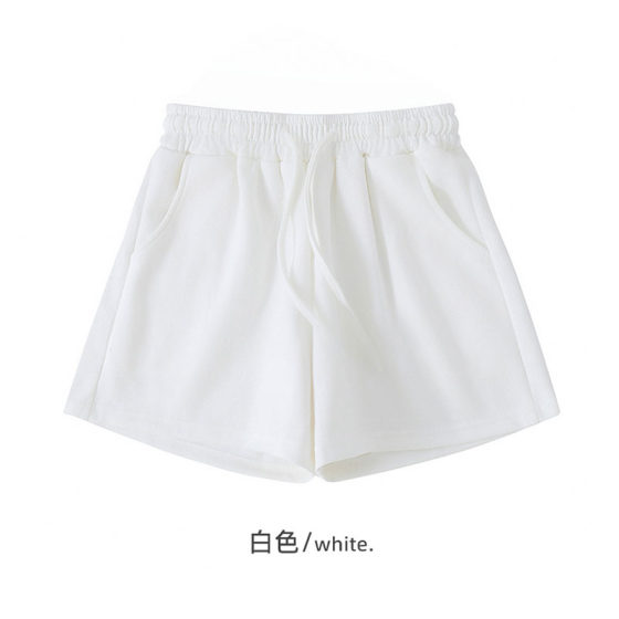 可外穿逛街粉色显白休闲运动短裤女夏季宽松家居睡裤大码三分梨型