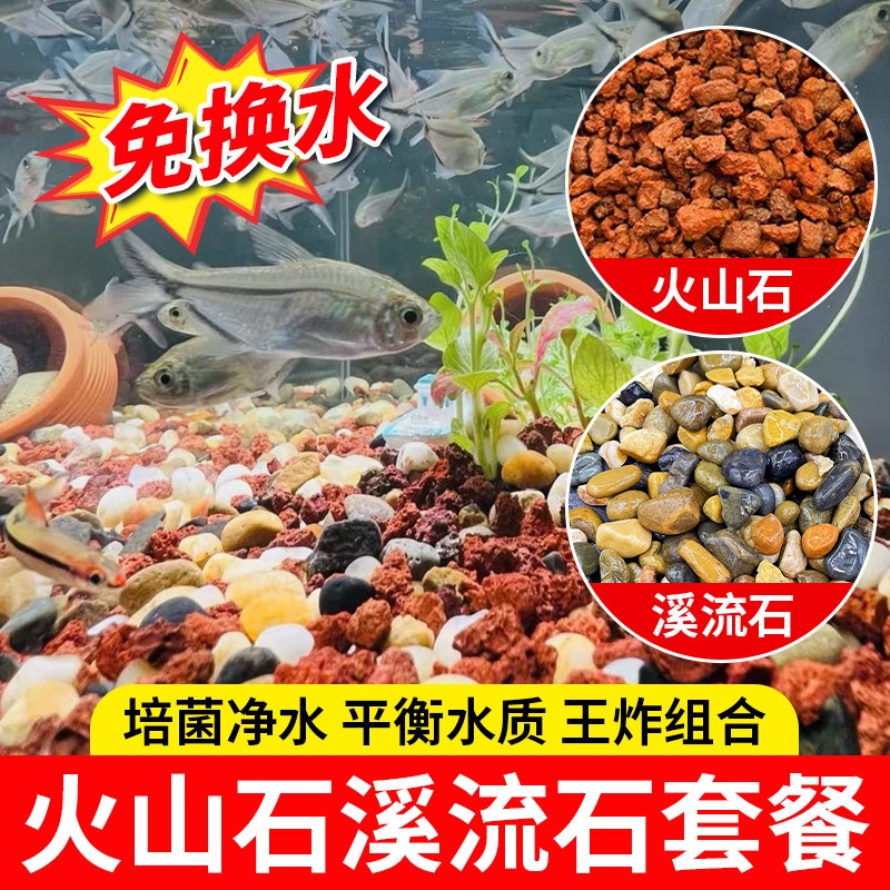Natural Stream Stone Volcanic Stone Aquarium Landscaping Substrate Ancient Method Fish Farming Special Bottom Gravel Filter Material Hydroponic Plants