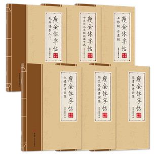 瘦金体字帖钢笔手写楷书硬笔成年男女生字体女士临摹红楼梦李清照纳兰性德诗词集行楷入门初学者专用书法描红练字帖成人初高中楷书