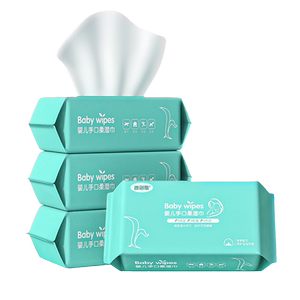 婴儿柔湿巾宝宝加大加厚大包装湿纸巾家用可擦脸yei934卸妆皮肤