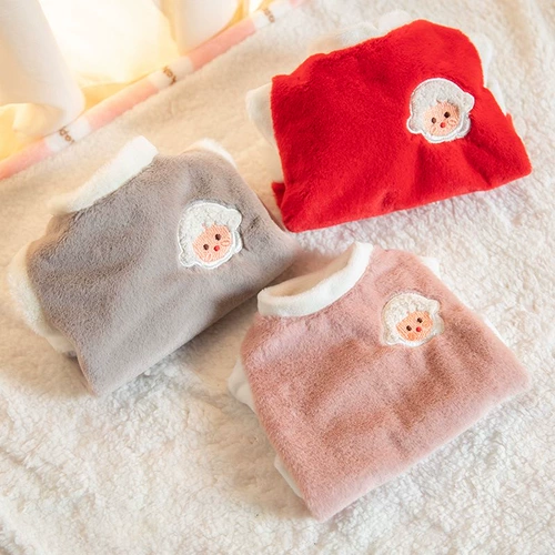 Высококачественная плюшевая домашняя кошка собака осень и зимняя одежда