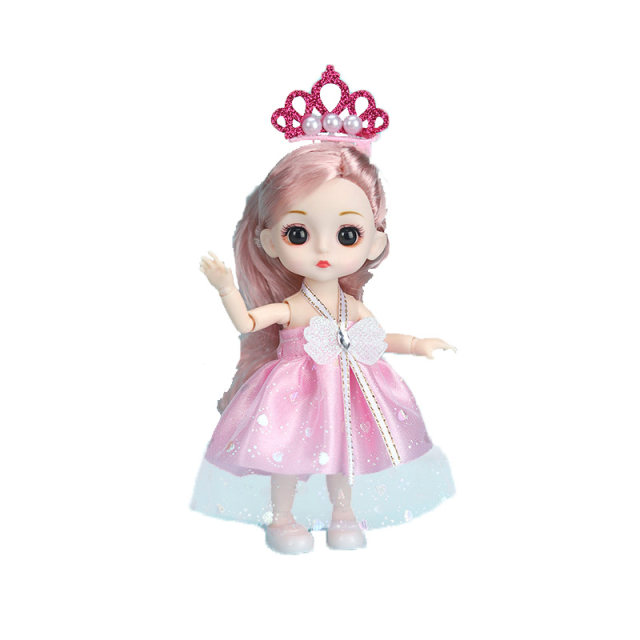 Girls Toy 2023 New Doll Dress Up 3 Simulation Princess 4-5-6 years old Play House ຂອງຂວັນວັນເກີດຂອງເດັກນ້ອຍ