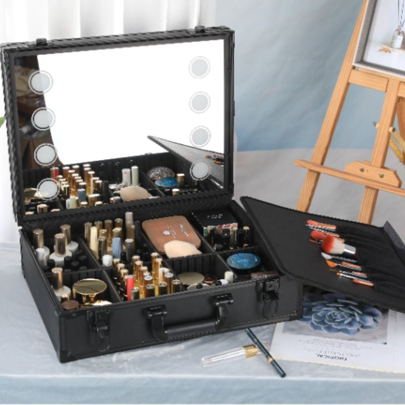黑色化妆箱夜店DJ公主包KTV桑拿足疗技师上钟工具手提箱收纳盒大的定义与应用解析