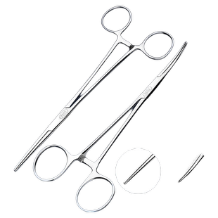医用止血钳不锈钢医疗外科直头弯头手术持针钳血管镊子钓鱼钳眼科