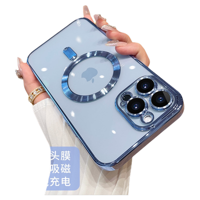 适用苹果磁吸手机壳新款全包防摔
