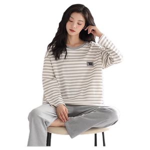 猫人睡衣女2024新款春秋女款大码家居服长袖长裤套装可外穿秋冬