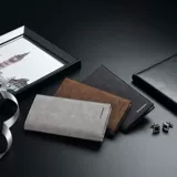 Мужской легкий и тонкий бумажник, тонкий длинный тканевый картхолдер