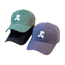 Baseball hat for women all-match casual couple spring and summer sunshade simple peaked cap student soft top letter embroidery Korean version