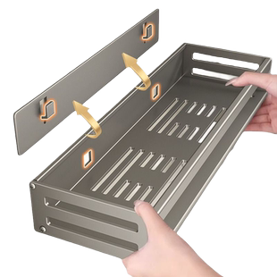 卫生间置物架浴室免打孔壁挂式厕所洗澡间洗漱台墙上收纳架子马桶