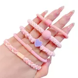 Детские волосы кольцо цвета резиновая полоса с высокой выглядящей девочкой булочка голова хвоста для волос кольцо для волос девушка галстук веревка высокая эластичность