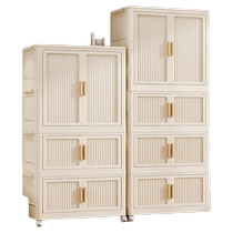 Baby wardrobe childrens clothes storage box baby small wardrobe plastic household folding storage locker toy