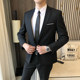 西服外套男士商务修身小西装休闲职业正装新郎伴郎结婚春男生婚礼