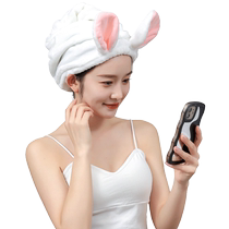 The same type of dry hair cap thickened coral velvet water-absorbent and quick-drying dry hair towel single layer thin double layer for short hair