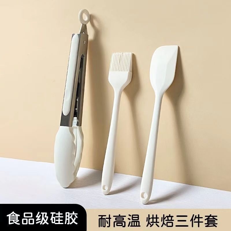 Food-Grade Silicone Barbecue Oil Brush Scraper Kitchen Baking Brush High-Temperature Resistant Set Silicone Spatula Cooking Tools Food-Grade Silicone Barbecue Oil Brush Scraper Kitchen Baking Brush High-Temperature Resistant Set Silicone Spatula Cooking Tools