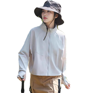 时尚冰丝防晒衣女款立领外套夏季轻薄透气2024新款防紫外线防晒服