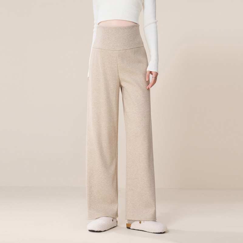 Maternity Pants for Winter, High-Waisted, Non-Tightening, Straight-Leg, Loose Wide-Leg Pants for Petite Women, Winter Wear Maternity Pants for Winter, High-Waisted, Non-Tightening, Straight-Leg, Loose Wide-Leg Pants for Petite Women, Winter Wear