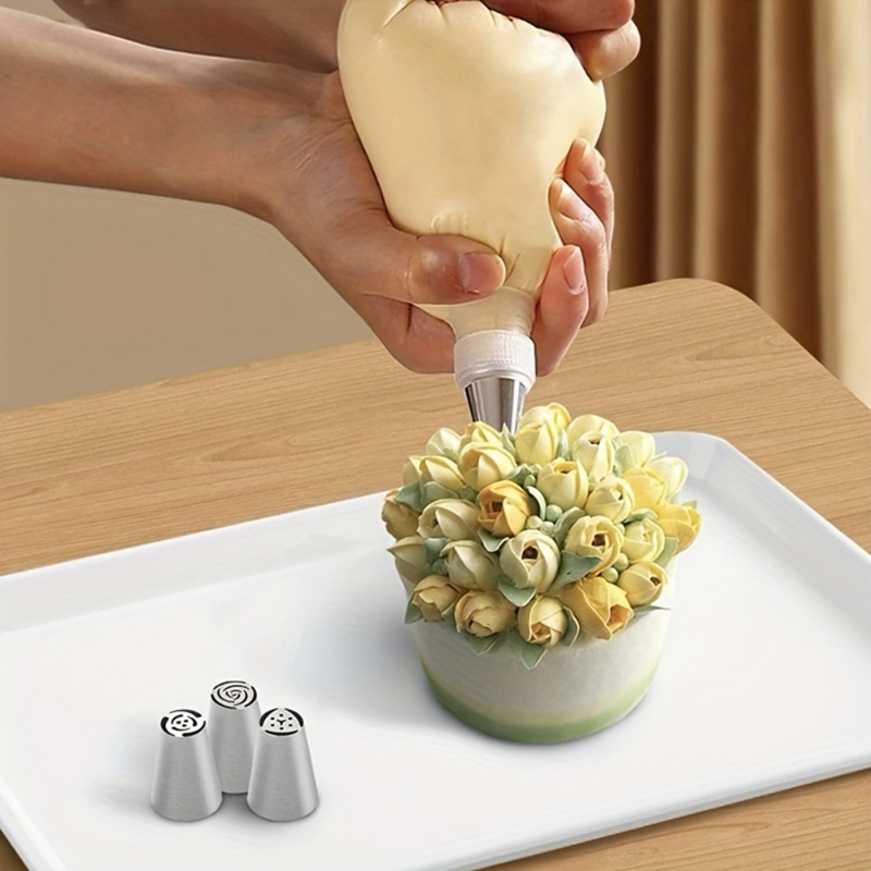 Manufacturer Wholesale Stainless Steel Russian Piping Tips 15-Piece Set Cream Piping Tips Piping Bags Cake Decorating Tools Manufacturer Wholesale Stainless Steel Russian Piping Tips 15-Piece Set Cream Piping Tips Piping Bags Cake Decorating Tools