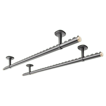 Fixed clothes drying rack household balcony top-mounted clothes drying rod indoor and outdoor wall punching windproof clothes drying rod hanging rod