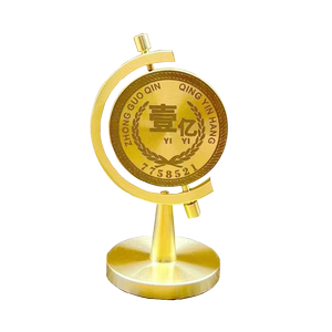 纯黄铜一个亿转转摆件小目标手把时来运转解压旋转办公桌面摆件