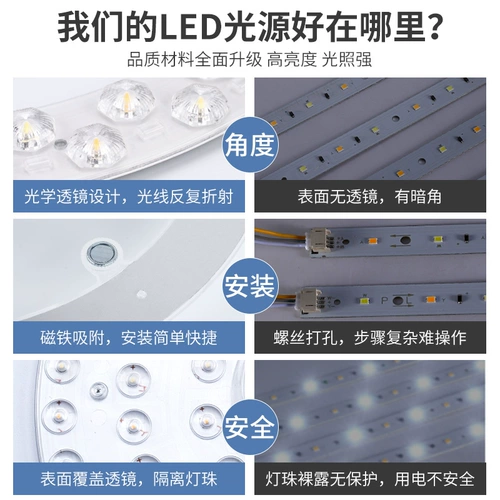 Светодиодный потолочный светильник, источник света, сменная супер яркая линейная лампа, три цвета