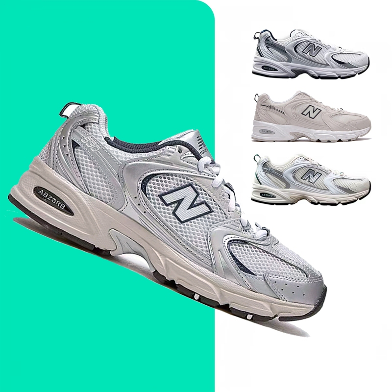 Collaboration Nb530 Series Retro Thick-Soled Height-Increasing Dad Shoes for Women and Couples, Mesh Sports Casual Shoes, New Summer Model