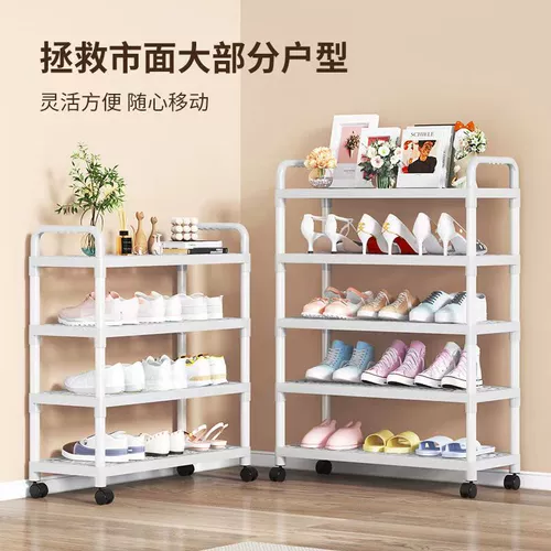 Дверь домашней стойки для обуви у двери комнаты, многослойный простой простая аренда стоек для обуви 2024 Новое крыльцо для хранения